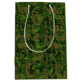Woodland Style Digital Green Camouflage Accent Medium Cadeauzakje (Voorkant)