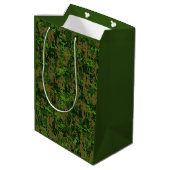 Woodland Style Digital Green Camouflage Accent Medium Cadeauzakje (Achterkant Gekanteld)