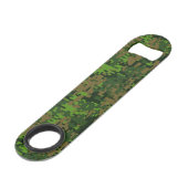 Woodland Style Digital Green Camouflage Accent Speed Flessenopener (Achterkant Gekanteld)