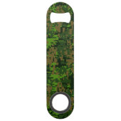 Woodland Style Digital Green Camouflage Accent Speed Flessenopener (Voorkant)