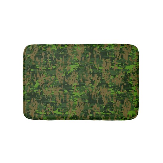 Woodland Style Digital Green Camouflage Decor Badmat (Voorkant)