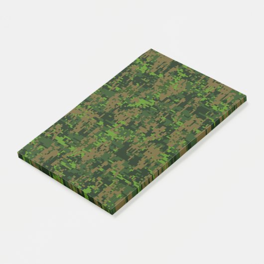 Woodland Style Digital Green Camouflage Decor Post-it® Notes (Schuin)