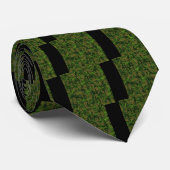 Woodland Style Digital Green Camouflage Decor Stropdas (Opgerold)