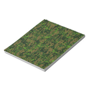 Woodland Style Green Digital Camouflage Notitieblok
