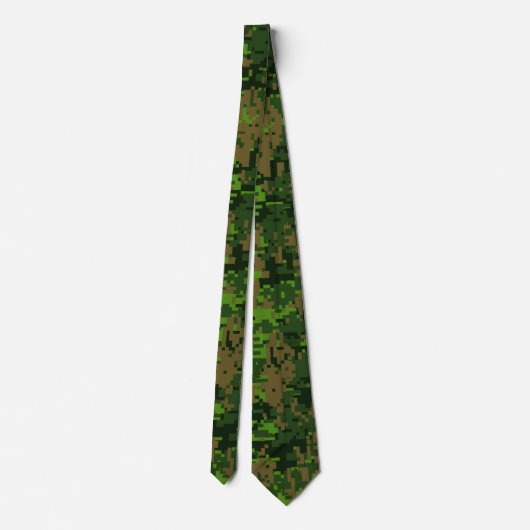 Woodland Style Green Digital Camouflage Stropdas (Achterkant)