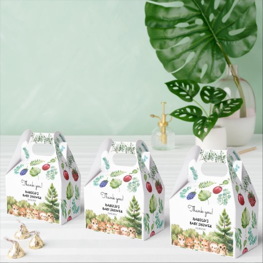 Woodland Summer Baby Boy Shower Bedankdoosjes (Meervoudige)