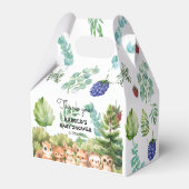 Woodland Summer Baby Boy Shower Bedankdoosjes (Achterkant)