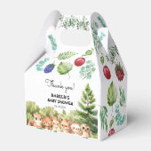 Woodland Summer Baby Boy Shower Bedankdoosjes (Voorkant Zijde)