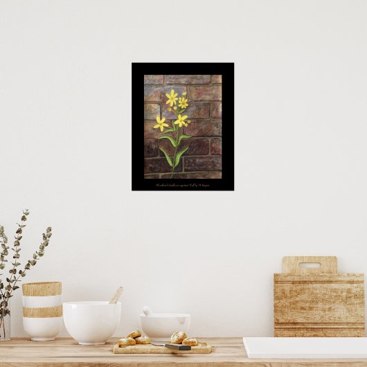 Woodland Sunflower Art Print (Keuken)