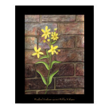 Woodland Sunflower Art Print