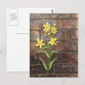 Woodland Sunflower Painting Briefkaart (Voorkant / Achterkant)