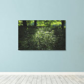 Woodland Sunlight 01 Canvas Afdruk (Insitu (Houten vloer))