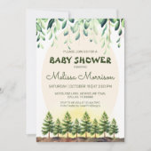 Woodland Sunrise Baby Jongensdouche Kaart (Voorkant)