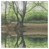 Woodland Sunshine Patterned Fabric Stof (Close Up)