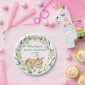 Woodland Sweet Deer Baby shower 7-inch Bord (Feest)