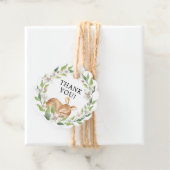 Woodland Sweet Deer Baby shower Favor Gift Label (In situ)