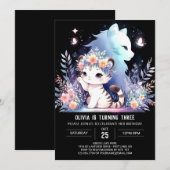 Woodland Sweet Tiger Verjaardag Kaart (Voorkant / Achterkant)