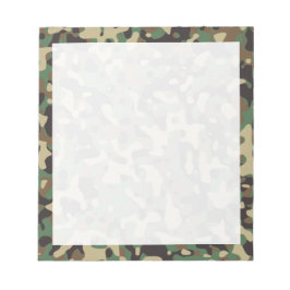 Woodland Tan Bruin Groen Grijs Camo Camouflage Notitieblok