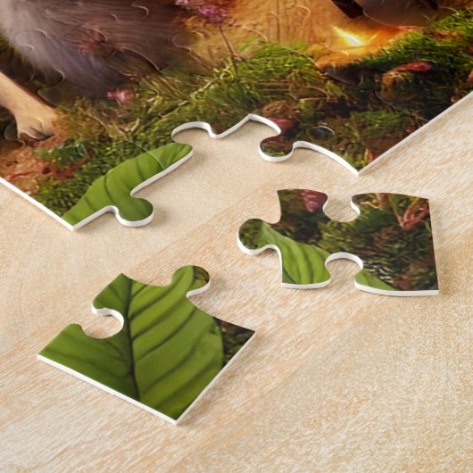 Woodland Tea Party Whimsical Forest Animals Legpuzzel (Zijkant)