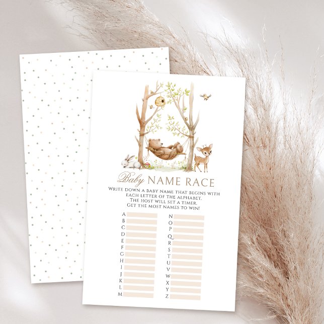 Woodland thema Bosdieren baby shower spelletjes (Creator heeft geüpload)