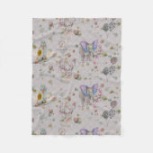 Woodland Theme Baby Fleece Deken (Voorkant)