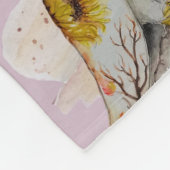 Woodland Theme Baby Fleece Deken (Hoek)