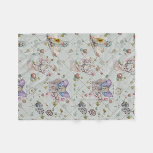 Woodland Theme Baby Fleece Deken (Voorkant (Horizontaal))