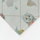 Woodland Theme Baby Fleece Deken (Hoek)