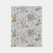 Woodland Theme Baby Fleece Deken (Voorkant)