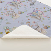 Woodland Theme Baby Sherpa Deken (3/4)