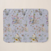 Woodland Theme Baby Sherpa Deken (Voorkant (horizontaal))