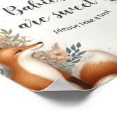 Woodland Theme baby shower Poster (Hoek)
