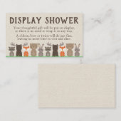 Woodland Theme Display Douche Inserts Informatiekaartje (Voorkant / Achterkant)