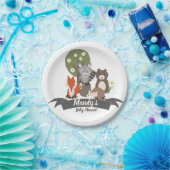 Woodland Theme Forest Animals Papieren Bordje (Feest)