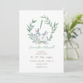 Woodland Theme Twins 1e verjaardag Kaart (Staand voorkant)