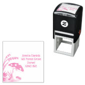 Woodland Toadstool Adres Zelfinktende Stempel (In situ)