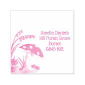 Woodland Toadstool Adres Zelfinktende Stempel (Design)
