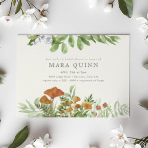 Woodland Toadstool groen Vrijgezellenfeest Kaart