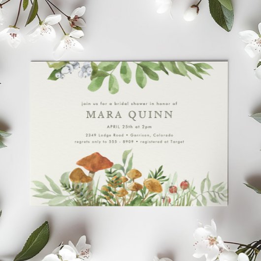 Woodland Toadstool groen Vrijgezellenfeest Kaart