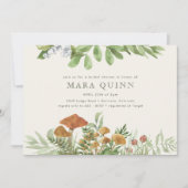 Woodland Toadstool groen Vrijgezellenfeest Kaart (Voorkant)