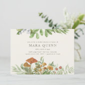 Woodland Toadstool groen Vrijgezellenfeest Kaart (Staand voorkant)