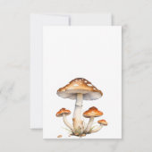 Woodland Toadstool & Mushroom Herfst Baby shower Bedankkaart (Achterkant)