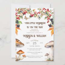 Woodland Toadstool Mushroom Herfst Baby shower