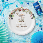 Woodland Toadstool & Mushroom Herfst Baby shower Papieren Bordje (Feest)