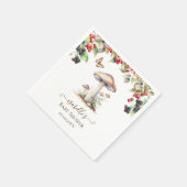 Woodland Toadstool & Mushroom Herfst Baby shower Servet (Hoek)