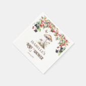Woodland Toadstool & Mushroom Herfst Baby shower Servet (Hoek)