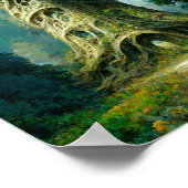 Woodland Tower Fantasy Art Poster (Hoek)