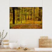 Woodland Trail & Henry David Thoreau quote Poster (Keuken)