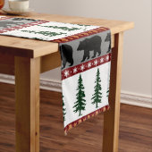 Woodland Trails Beer en pijnbomen - Cabin Life Lange Tafelloper (Voorbeeld)