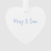 Woodland Treasures Bless Deze nest Kerstmis Ornament (achterkant)